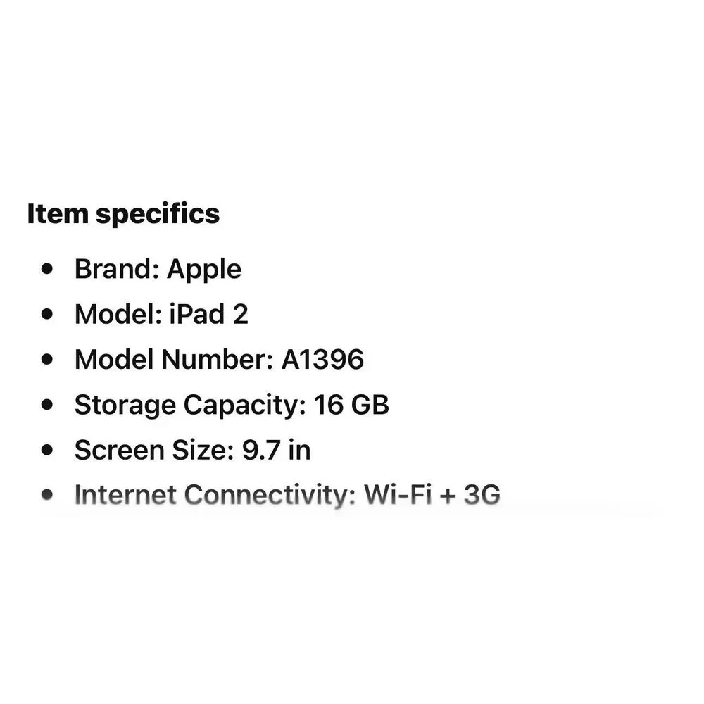 Apple iPad 2 16GB 9.7”